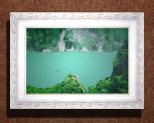 蓝丽娜油画长江三峡系列之《西陵峡》