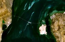 法赫德国王大桥卫星图像